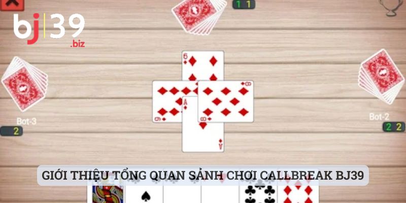 Giới thiệu tổng quan sảnh chơi Callbreak BJ39