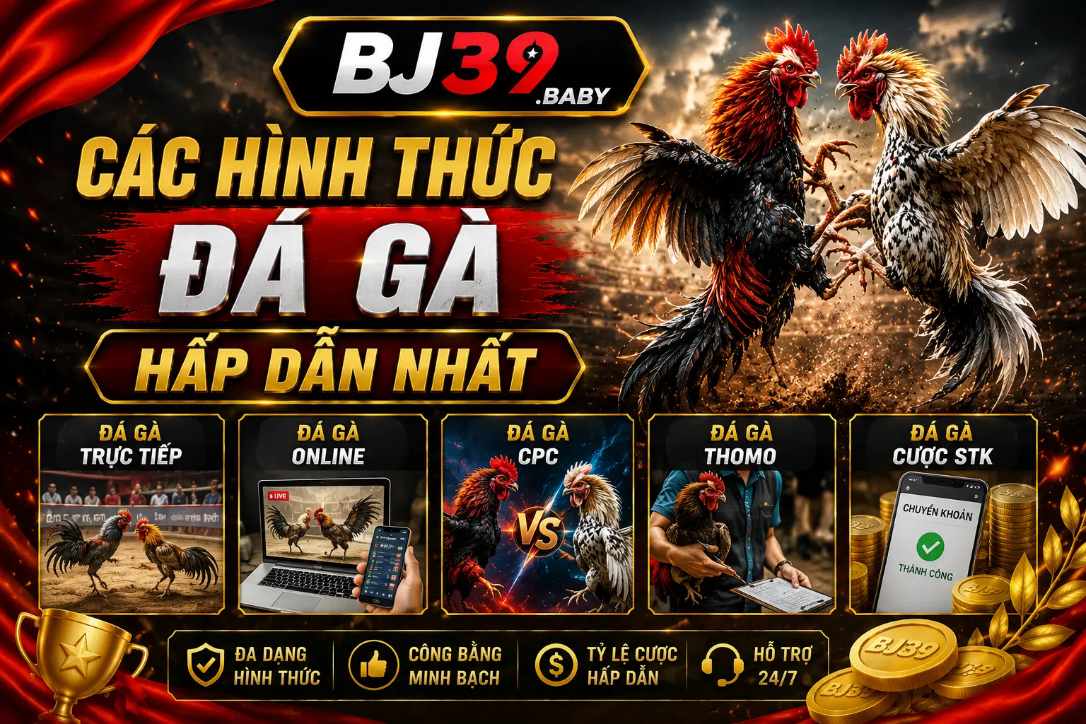 Các hình thức đá gà hấp dẫn nhất